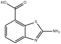 2-氨基苯并噻唑-7-甲酸,71224-95-8,结构式
