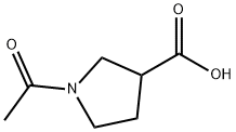 3-Pyrrolidinecarboxylic acid, 1-acetyl- (9CI) Structure