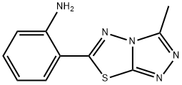 2-(3-METHYL-[1,2,4]TRIAZOLO[3,4-B][1,3,4]-THIADIAZOL-6-YL)-PHENYLAMINE Structure