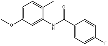 Benzamide, 4-fluoro-N-(5-methoxy-2-methylphenyl)- (9CI) Struktur