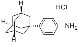 1-(4-氨基苯基)金刚烷盐酸盐,7123-77-5,结构式