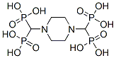 (1,4-ピペラジンジイルジメチリジン)テトラキス(ホスホン酸) 化学構造式