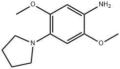 2,5-Dimethoxy-4-(1-pyrrolidinyl)benzenamine,71230-75-6,结构式