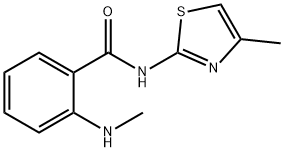 Benzamide, 2-(methylamino)-N-(4-methyl-2-thiazolyl)- (9CI) Structure