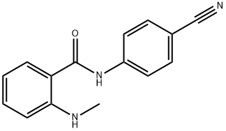 Benzamide, N-(4-cyanophenyl)-2-(methylamino)- (9CI) Struktur