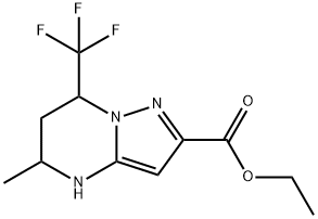 ethyl 5-methyl-7-(trifluoromethyl)-4,5,6,7-tetrahydropyrazolo[1,5-a]pyrimidine-2-carboxylate Structure