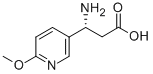 (R)-3-AMINO-3-(6-METHOXY-3-PYRIDYL)-PROPIONIC ACID Structure