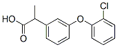 2-[3-(2-クロロフェノキシ)フェニル]プロピオン酸 化学構造式