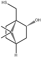 (1S)-(-)-10-メルカプトイソボルネオール 化学構造式