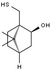 (1S)-(-)-10-メルカプトボルネオール 化学構造式