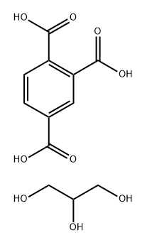 1,2,3-PROPANETRIOL 1,2,4-BENZENETRICARBOXYLATE Struktur
