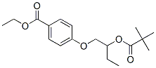 ethyl 4-[2-(2,2-dimethylpropanoyloxy)butoxy]benzoate Struktur