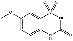 7-METHOXY-1,1-DIOXO-1,4-DIHYDRO-2H-1LAMBDA6-BENZO[1,2,4]THIADIAZIN-3-ONE Structure