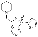 Sulfoximine, S,S-di-2-thienyl-N-(2-(1-piperidinyl)ethyl)- Structure