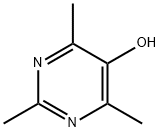 2,4,6-トリメチル-5-ピリミジノール 化学構造式