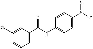 3-Chloro-N-(4-nitrophenyl)benzamide Struktur