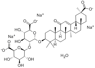 GLYCYRRHIZIC ACID TRISODIUM SALT HYDRATE Structure