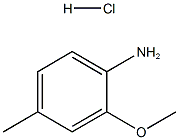 2-甲氧基-4-甲基苯胺盐酸盐 结构式