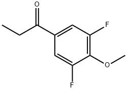 1-(3,5-二氟-4-甲氧基苯基)丙烷-1-酮, 71292-82-5, 结构式