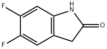 5,6-ジフルオロオキシインドール 化学構造式