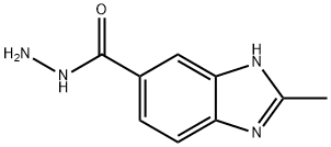 1H-Benzimidazole-5-carboxylicacid,2-methyl-,hydrazide(9CI) Structure