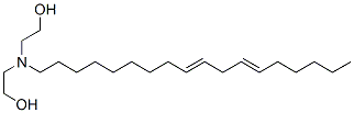 2,2'-[[(9Z,12Z)-9,12-オクタデカジエニル]イミノ]ビスエタノール 化学構造式