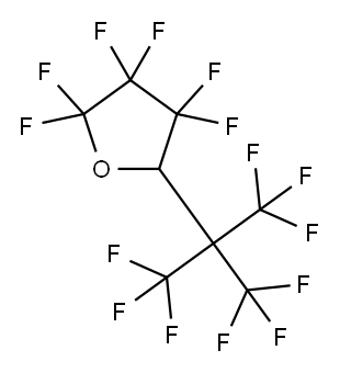 2,2,3,3,4,4-Hexafluorotetrahydro-5-[2,2,2-trifluoro-1,1-bis(trifluoromethyl)ethyl]furan Structure