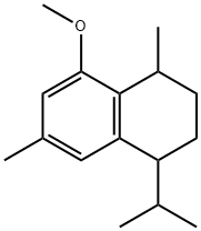 1,6-Dimethyl-4-isopropyl-8-methoxy-1,2,3,4-tetrahydronaphthalene Structure