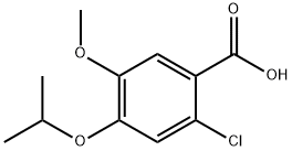 2-クロロ-4-イソプロポキシ-5-メトキシ安息香酸 化学構造式