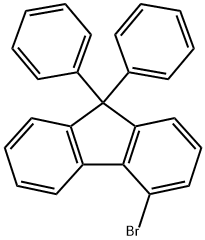 4-ブロモ-9,9-ジフェニルフルオレン 化学構造式