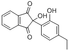 1H-Indene-1,3(2H)-dione, 2-(4-ethyl-2-hydroxyphenyl)-2-hydroxy- Structure