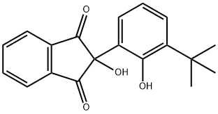 1,3-Indandione, 2-(3-tert-butyl-2-hydroxyphenyl)-2-hydroxy- Struktur