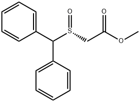 (R)-(ベンズヒドリルスルフィニル)酢酸メチル 化学構造式