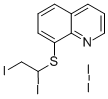 Quinoline, 8-(1,2-diiodoethylthio)-, diiodide|