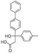 Hydracrylic acid, 3-(4-biphenylyl)-3-(p-tolyl)-, DL-|