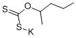 POTASSIUM SEC-AMYLXANTHATE 化学構造式