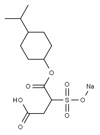 2-(Sodiosulfo)butanedioic acid 1-(1-methylethyl)4-cyclohexyl ester Struktur