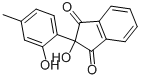 2-Hydroxy-2-(2-hydroxy-p-tolyl)-1,3-indandione Structure