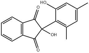 2-Hydroxy-2-(6-hydroxy-2,4-xylyl)-1,3-indandione Structure