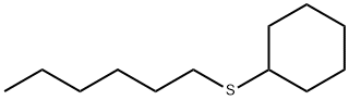 (Hexylthio)cyclohexane Struktur