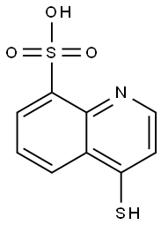 8-Quinolinesulfonic  acid,  4-mercapto- Structure