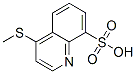 8-Quinolinesulfonic  acid,  4-(methylthio)- Structure