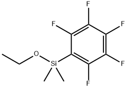 ペンタフルオロフェニルエトキシジメチルシラン 化学構造式