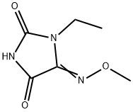 1-ETHYLIMIDAZOLIDINE-2,4,5-TRIONE 5-(O-METHYLOXIME)