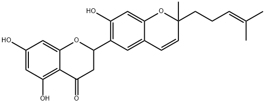 5,7,7'-Trihydroxy-2'-methyl-2'-(4-methyl-3-pentenyl)-2,6'-bi[2H-1-benzopyran]-4(3H)-one,71344-07-5,结构式