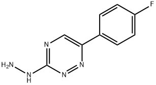1-(6-(4-FLUOROPHENYL)-1,2,4-TRIAZIN-3-YL)HYDRAZINE 化学構造式