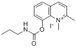 Quinaldinium, 8-hydroxy-1-methyl-, iodide, propylcarbamate Structure