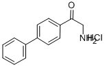 2-AMINO-1-BIPHENYL-4-YL-ETHANONE HYDROCHLORIDE, 71350-68-0, 结构式