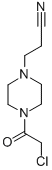 3-[4-(2-氯乙酰)哌嗪-1-YL]丙腈 结构式