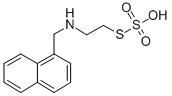 S-beta-N-(1-Methylnaphthyl)aminoethylthiosulfuric acid Struktur